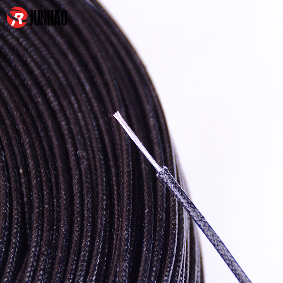  ul 3122 Silicone Rubber Fiberglass Braided Cable 20 Gauge Wire 1