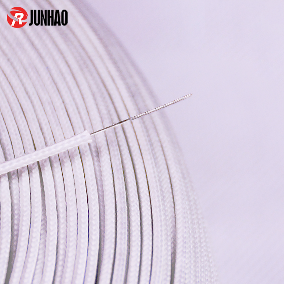 ul 3122 AWG 26 Fiberglass Braided Sheath Flexible Silicone Rubber Electric Wire 3