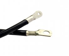 Custom Electric Wire 6 awg  Silicone Rubber Insulated Cable with round Terminal 